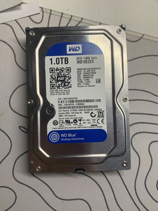 Жесткий диск 1TB Western Digital Blue (WD10EZEX) SATA III 3.5"