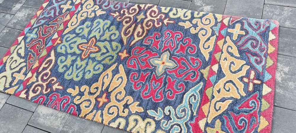 Wełniany Dywan 140x70 – Certyfikat GoodWeave – Design