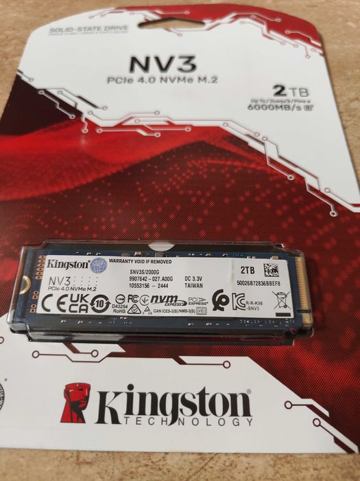 Nowy SSD 2TB Kingston NV3 Gwarancja