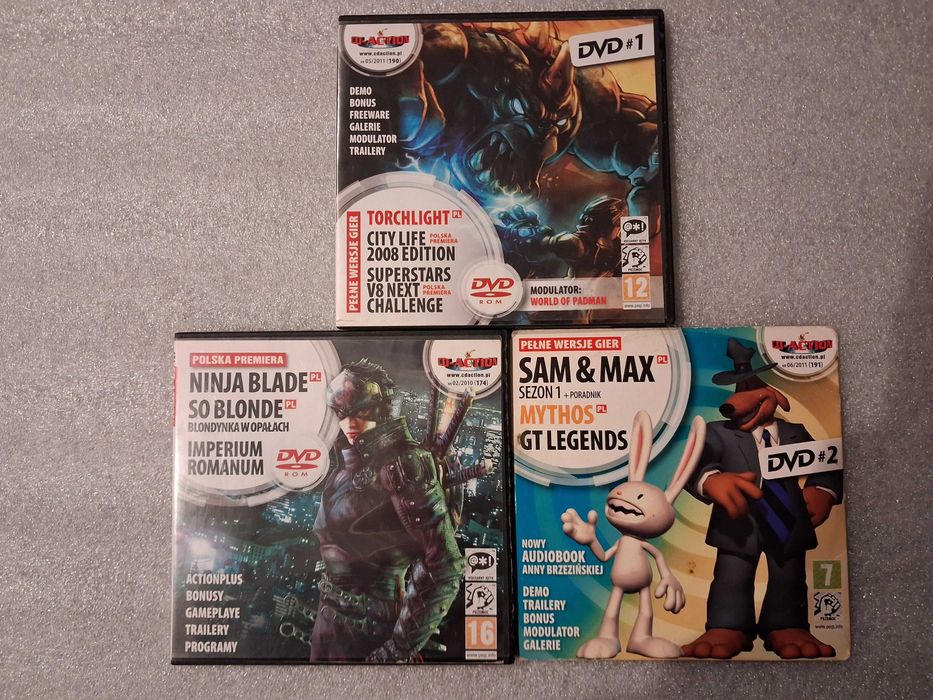 Gra Ninja blade PL So blonde SAM & MAX PL Torchlight PL MYTHOS PL DVD