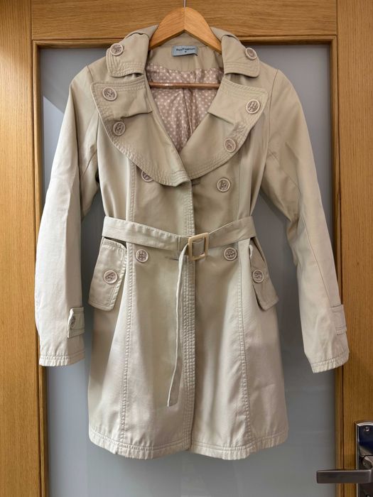 Płaszcz trencz M 100% bawełna