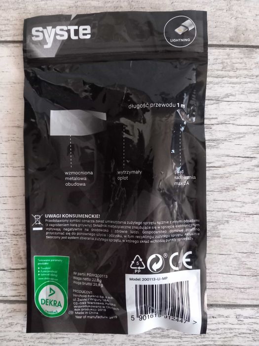 Przewód nowy Usb/Lighning