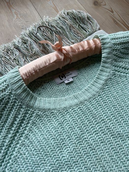 Turkusowy sweterek Cropp XL