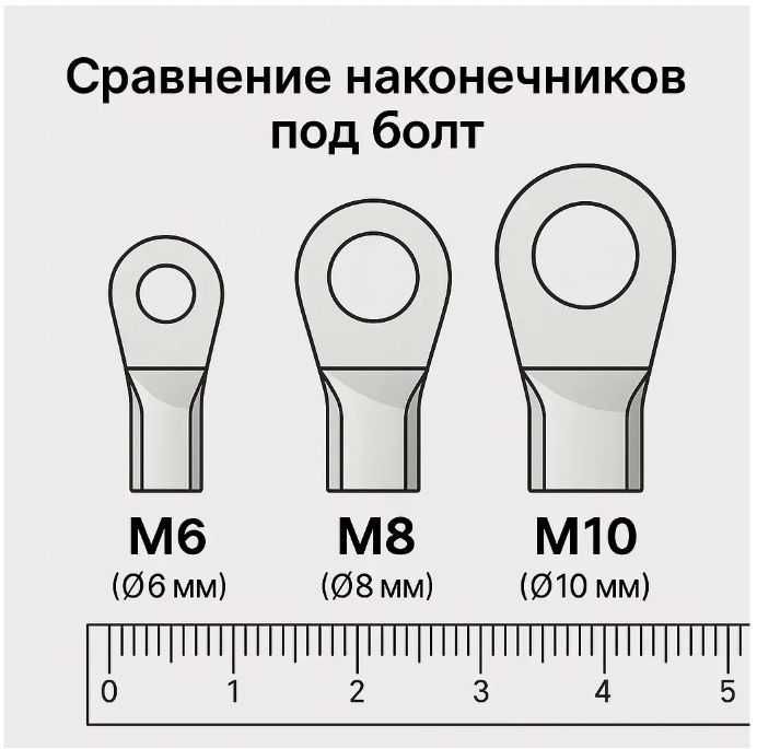 Силові кабелі для АКБ/інвертора — 16 і 35 мм²