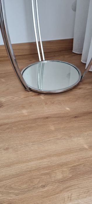 Mesa de apoio redonda vidro