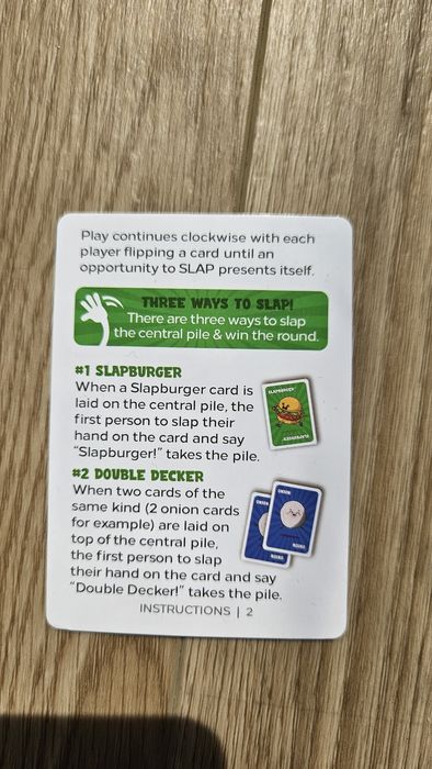 Slap Burger. Strategiczna gra karciana