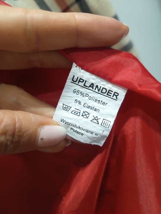 Uplander marynarka damska taliowana w kratę rozm 36