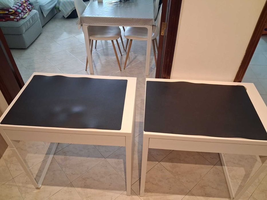 Secretárias e Bloco de Gavetas IKEA, modelo MICKE Branca + oferta