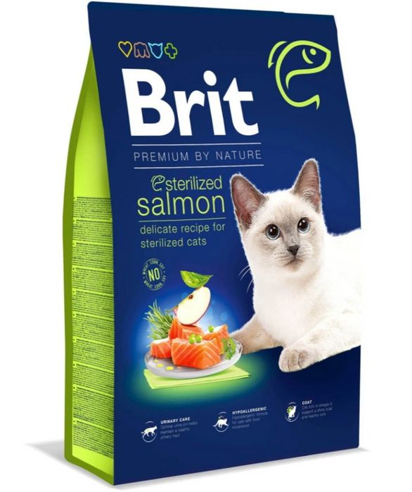 Сухий корм для стерилізованих котів Brit Premium by Nature Cat 8кг