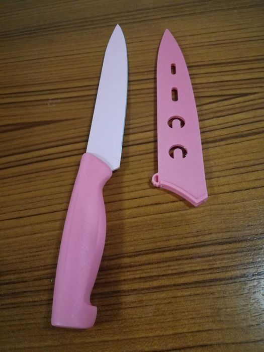 Nóż Mukizu uniwersalny, różowy 32 cm