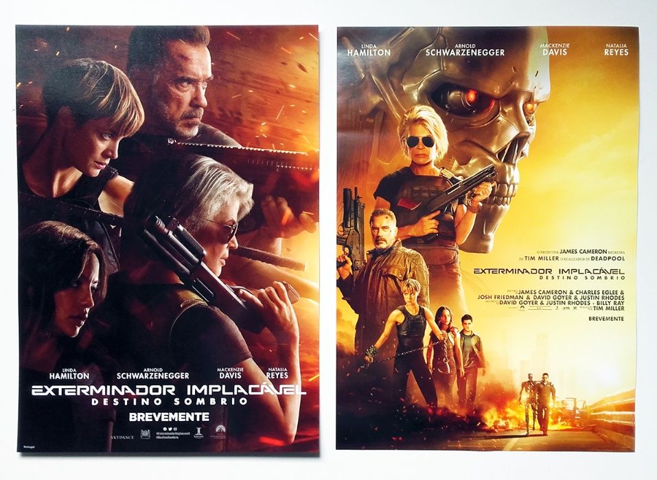 Posters: "Alita" e "Exterminador Implacável: Destino Sombrio"
