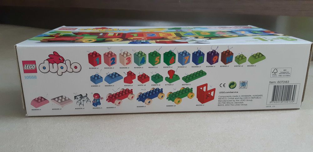 pociąg z cyferkami Lego Duplo 10847