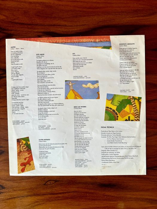 Disco vinil Caetano Veloso- Estrangeiro