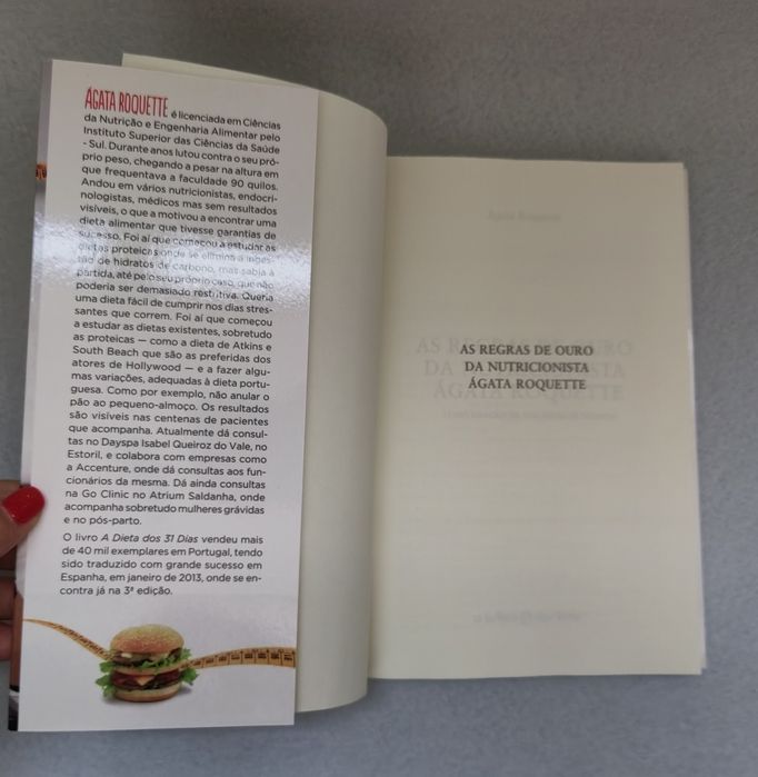 Livro " As Regras de Ouro da Nutricionista Ágata Roquette"