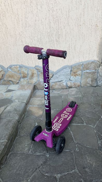 Оригінальний Самокат Micro Maxi рожевий (M-Cro), б/у, для дітей