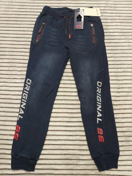 Spodnie dres jeans ocieplane NOWE roz 98/104