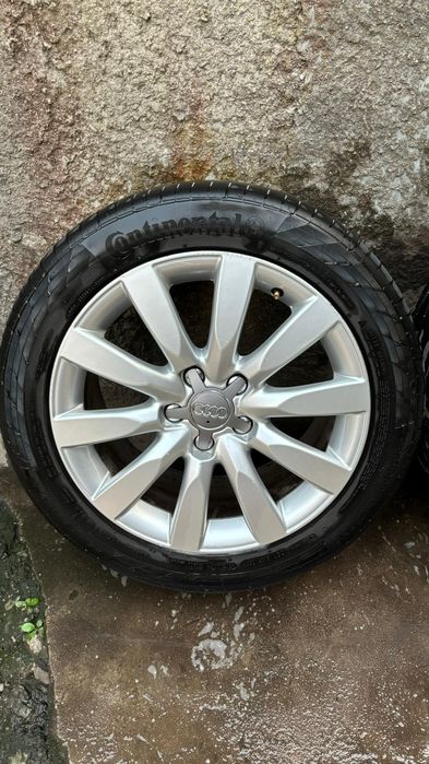 Jantes audi a4 b8 17" s-line originais furacão 5 ×112 com pneus meio p