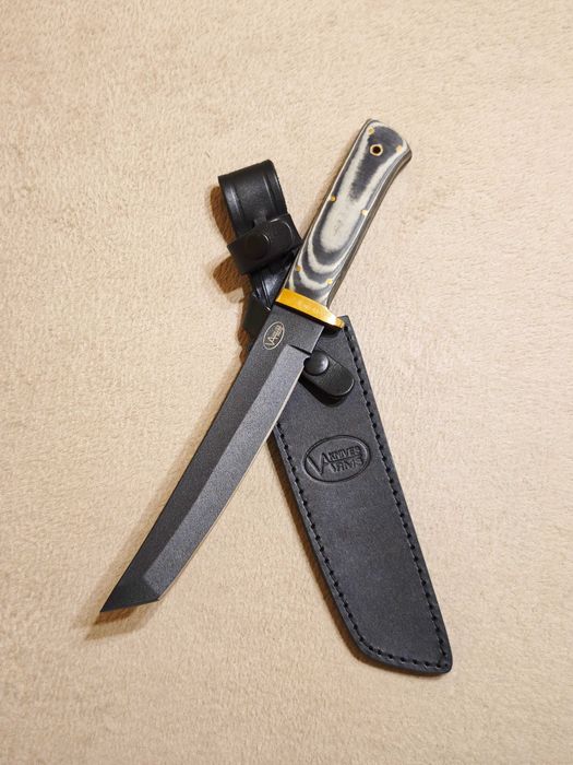 Bagnet, nóż tanto 49/ Stal 1095/Mosiądz