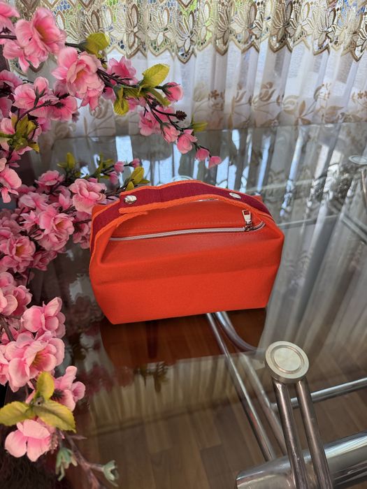Стильна косметичка / сумка-органайзер Hermès Bride-a-Brac (помаранчева)