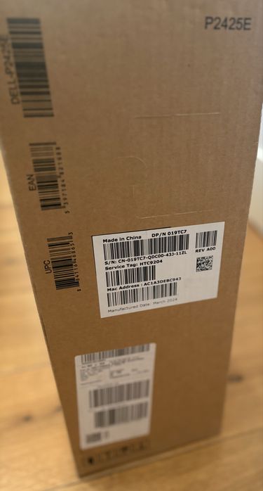 Monitor DELL P2425E 24.07" 1920x1200px IPS 100Hz