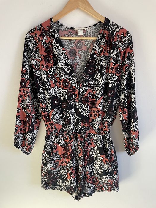 H&M wzorzysty kombinezon z kieszeniami