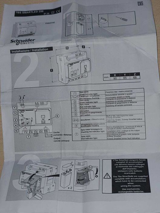 Vendo Novo um Exiway Smartled TBS - Controlo remoto - 250 luminárias OVA53162