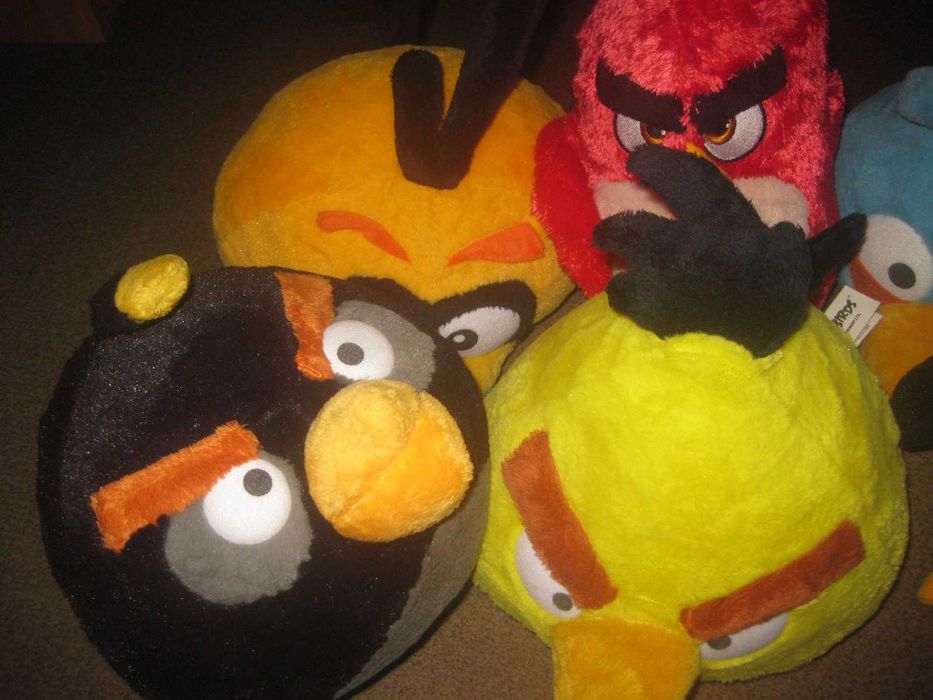 6 Peluches "Angry Birds" Novos!