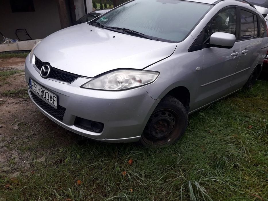 mazda 5 cr 05-10  maska zderzak kolor 22v zamek  pas atrapa lampa w kolor