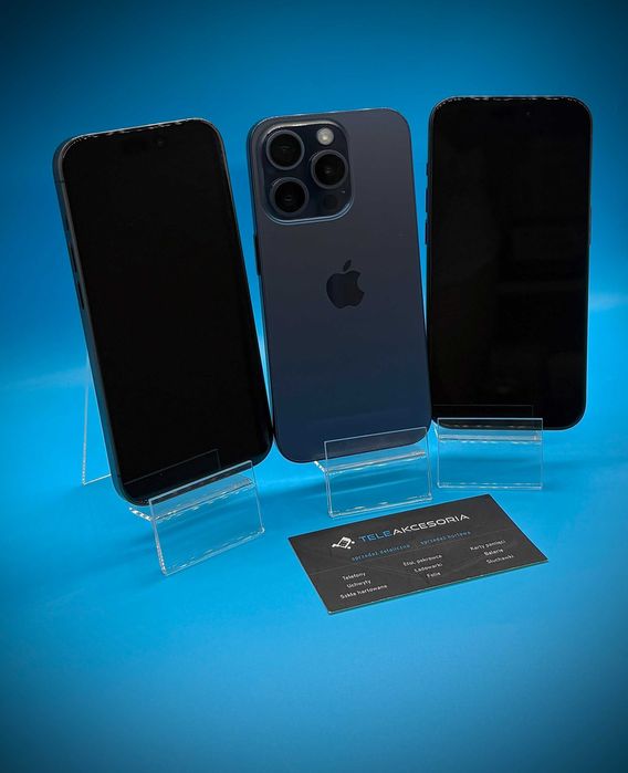 APPLE Iphone 15 Pro E-SIM |256gb | Black/Blue | IGIEŁKI |TELEAKCESORIA