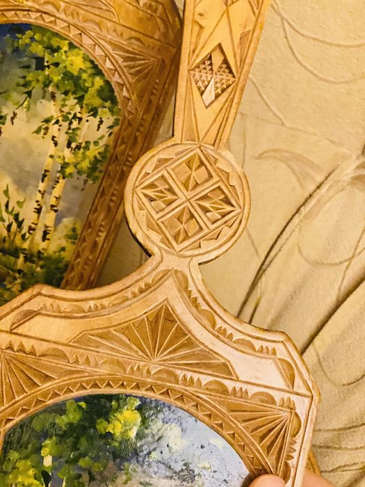 Изделия ручной работы из дерева, с росписью