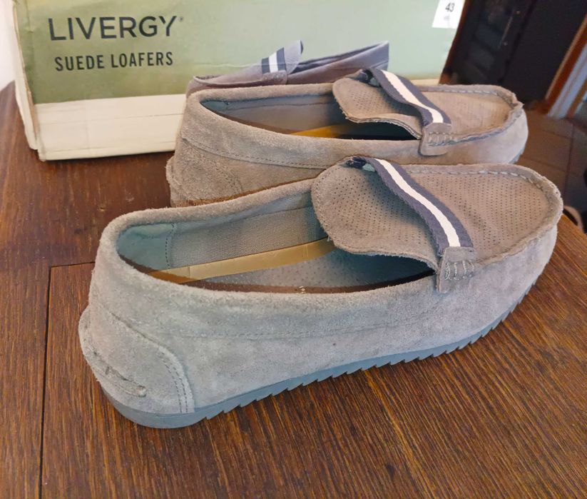 Mokasyny Loafers męskie skórzane Livergy lekkie i wygodne rozmiar 43