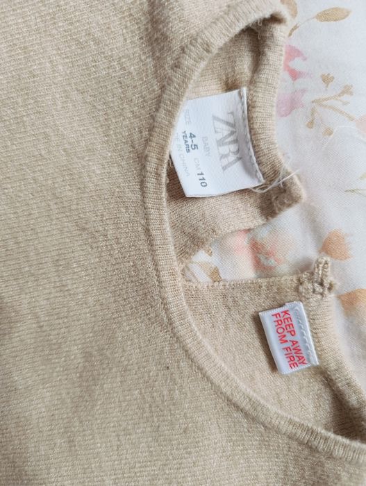 Sweterków a kamizelka kimono Zara r. 110