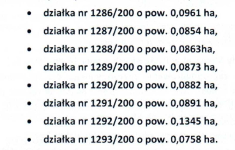 DZIERŻNO Działki budowlane - Więcej