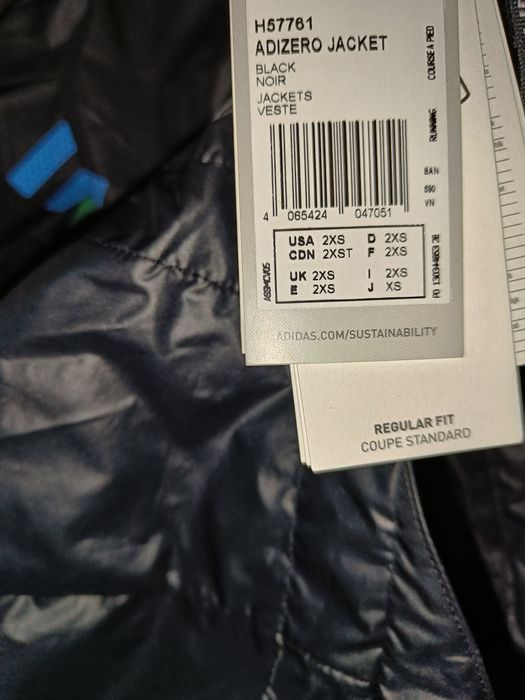ADIZERO running jacket kurtka wiatrówka NOWA