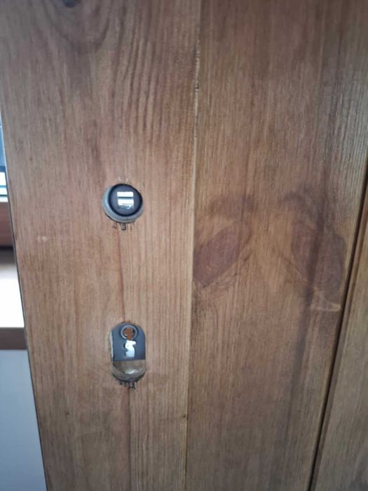 Drzwi drewniane / skrzydło drzwiowe lewe 90 cm