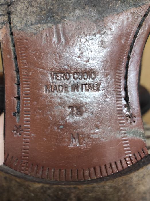Туфли кожаные итальянские vero cuoio
