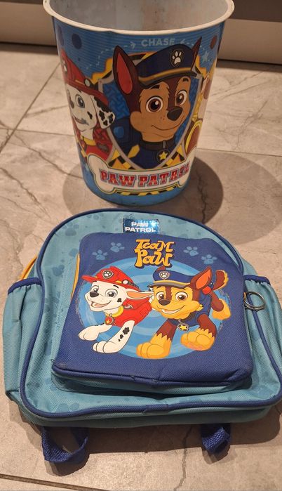 Psi Patrol kubeł na zabawki plecak