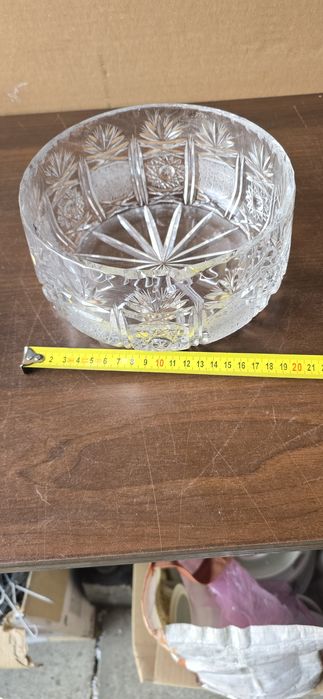 Stara kryształowa misa PRL