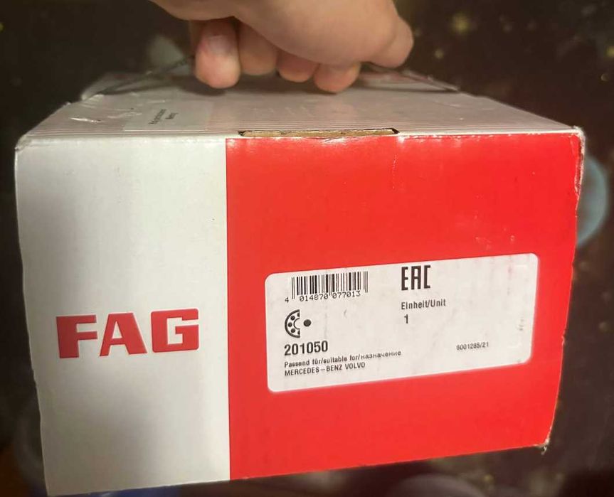 Підшипник маточини FAG 201050 (Mercedes-Benz, Volvo) Новий запечатаний