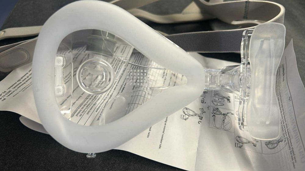 Maska nosowo-twarzowa do aparatu CPAP roz L