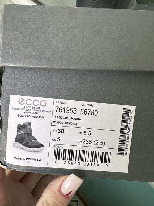 Зимові черевики Ecco, 38р.