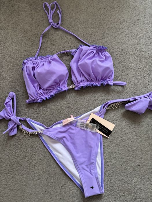 Pink Botique nowe bikini fioletowe z diamencikami rozmiar XL