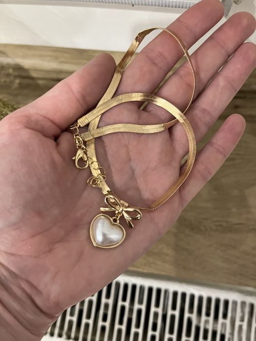 Nowy lancuszek wisiorek zloty serduszko