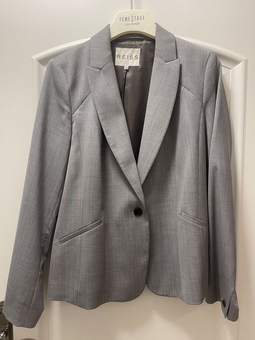 Marynarka szara Reiss taliowana rozmiar XL