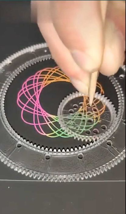 Спирограф, набор для творчества, , развивающаярисование детская игрушк