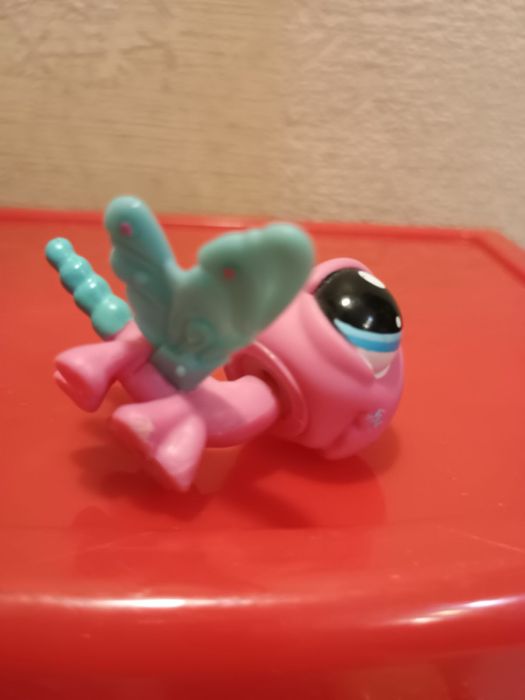 Littlest pet shop ważka LPS pink dragonfly oryginalna figurka starsza