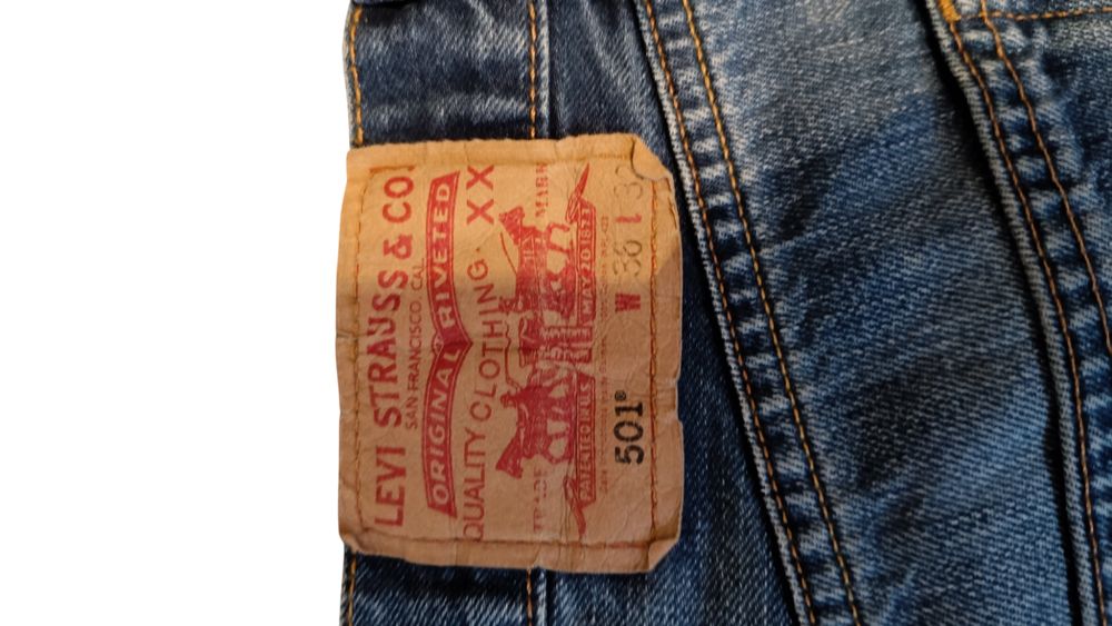 Levi's 501 Original Fit Jeans – Niebieskie – W36 L32