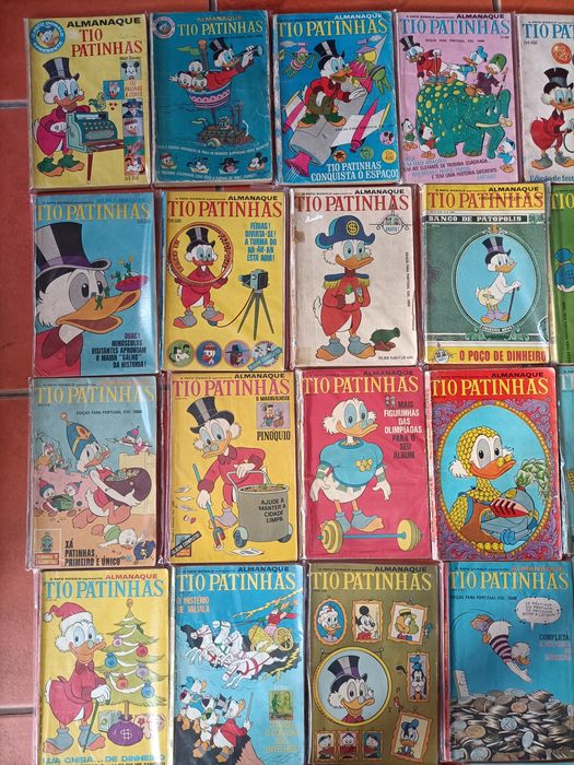 65 Livros Tio Patinhas desde o n° 3, 1a Edição desde 1964