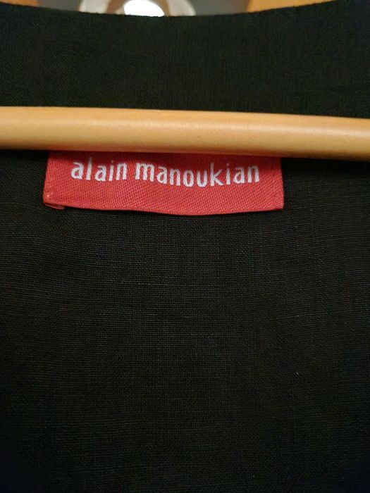 Vestido maxi preto Alain Manoukian