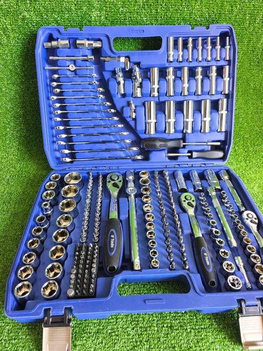 Mala de ferramentas conjunto com 216pcs Chrome vanádio qualidade profissional